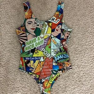 Comic book inspired Bodysuit